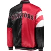 Toronto Raptors Leader Red and Black Varsity Jacket 1