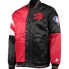 Toronto Raptors Leader Red and Black Varsity Jacket