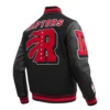 Toronto Raptors Mashup Black Wool Varsity Jacket 2