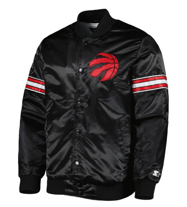 Toronto Raptors Pick & Roll Black Varsity Jacket