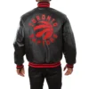 Toronto Raptors Real Black Leather Jacket 1
