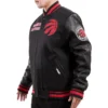 Toronto Raptors Retro Classic Black Wool Varsity Jacket 1