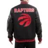Toronto Raptors Retro Classic Black Wool Varsity Jacket 2