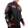 Toronto Raptors Retro Classic Black Wool Varsity Jacket 3