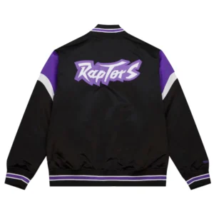 Toronto Raptors Satin Cooperstown Heavyweight Varsity Jacket 2