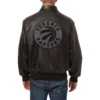 Toronto Raptors Shirt Collar Black Bomber Varsity Jacket 1
