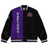 Toronto Raptors Team OG 2.0 Purple and Black Varsity Jacket 4