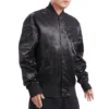Toronto Raptors Triple Black Satin Black Jacket 1