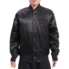 Toronto Raptors Triple Black Satin Black Jacket