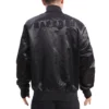 Toronto Raptors Triple Black Satin Black Jacket 3
