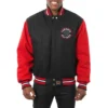 Toronto Raptors Two Tone Wool Varsity Black Jacket