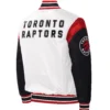 Toronto Raptors Warmup Pitch White Varsity Jacket 2