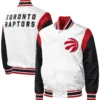 Toronto Raptors Warmup Pitch White Varsity Jacket 2