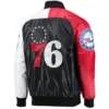 Tricolor Philadelphia 76ers Youth Raglan Varsity Jacket 1