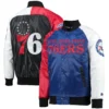 Tricolor Philadelphia 76ers Youth Raglan Varsity Jacket 2