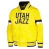 Utah Jazz Home Youth Home Game Yellow Varsity Jacket