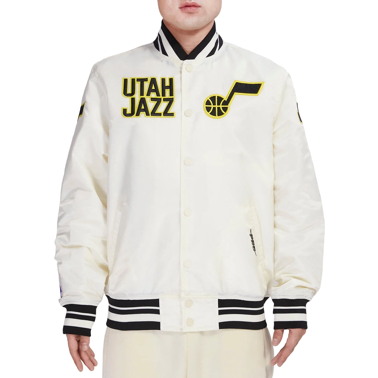 Utah Jazz Retro Classic Varsity Cream Jacket