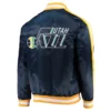 Utah Jazz The Offensive Navy Blue Varsity Jacket 1