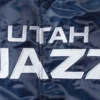 Utah Jazz The Offensive Navy Blue Varsity Jacket 2