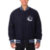 Vancouver Canucks One Color Rib Knitted Jacket