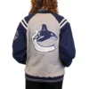 Vancouver Canucks Vintage Rib Knitted Fleece Jacket 1