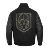 Vegas Golden Knights Black Wool Varsity Jacket 1