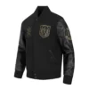 Vegas Golden Knights Black Wool Varsity Jacket 2