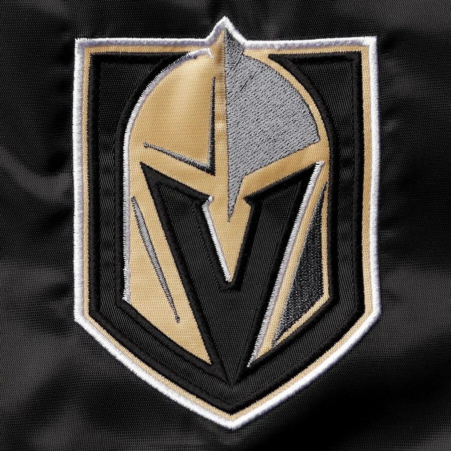 Vegas Golden Knights Enforcer Black Varsity Jacket 2