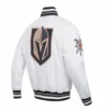Vegas Golden Knights White Varsity Jacket 3