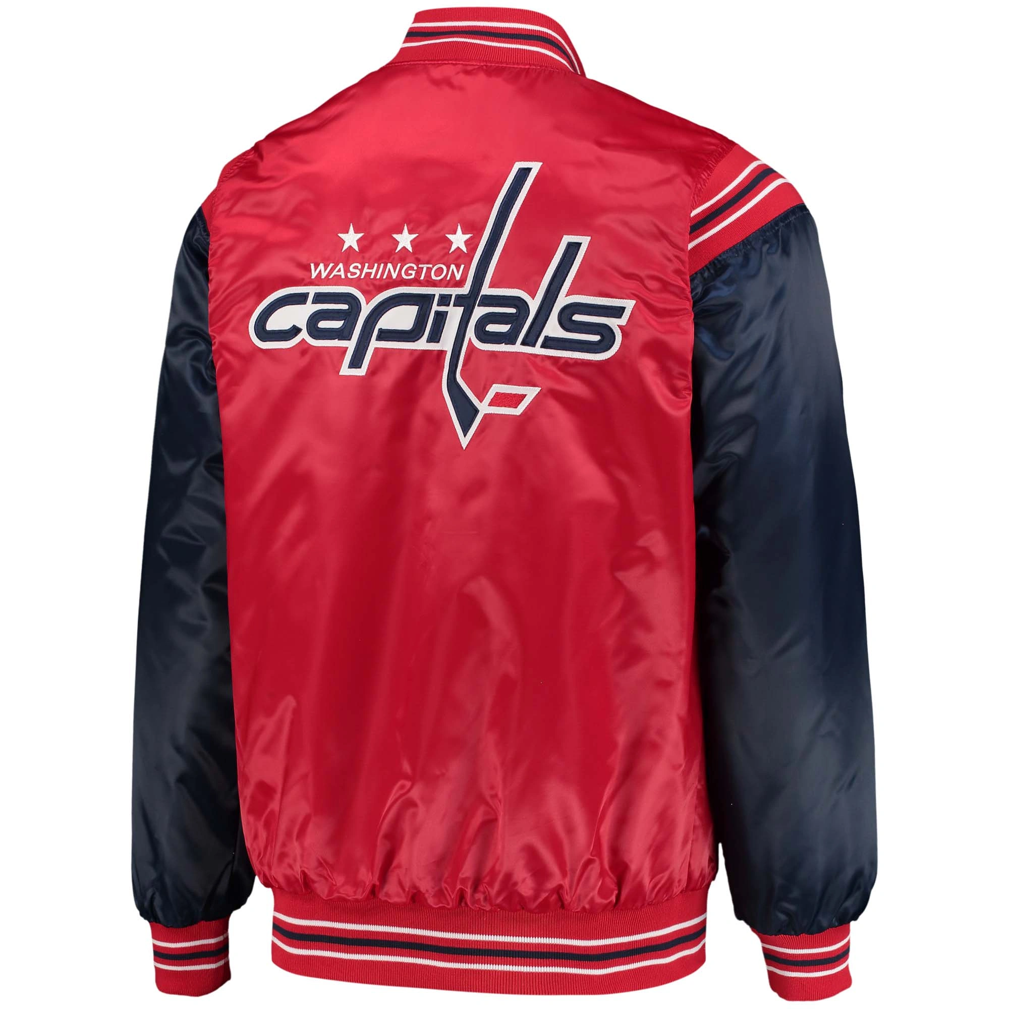 Washington Capitals Enforcer Red Varsity Jacket 1