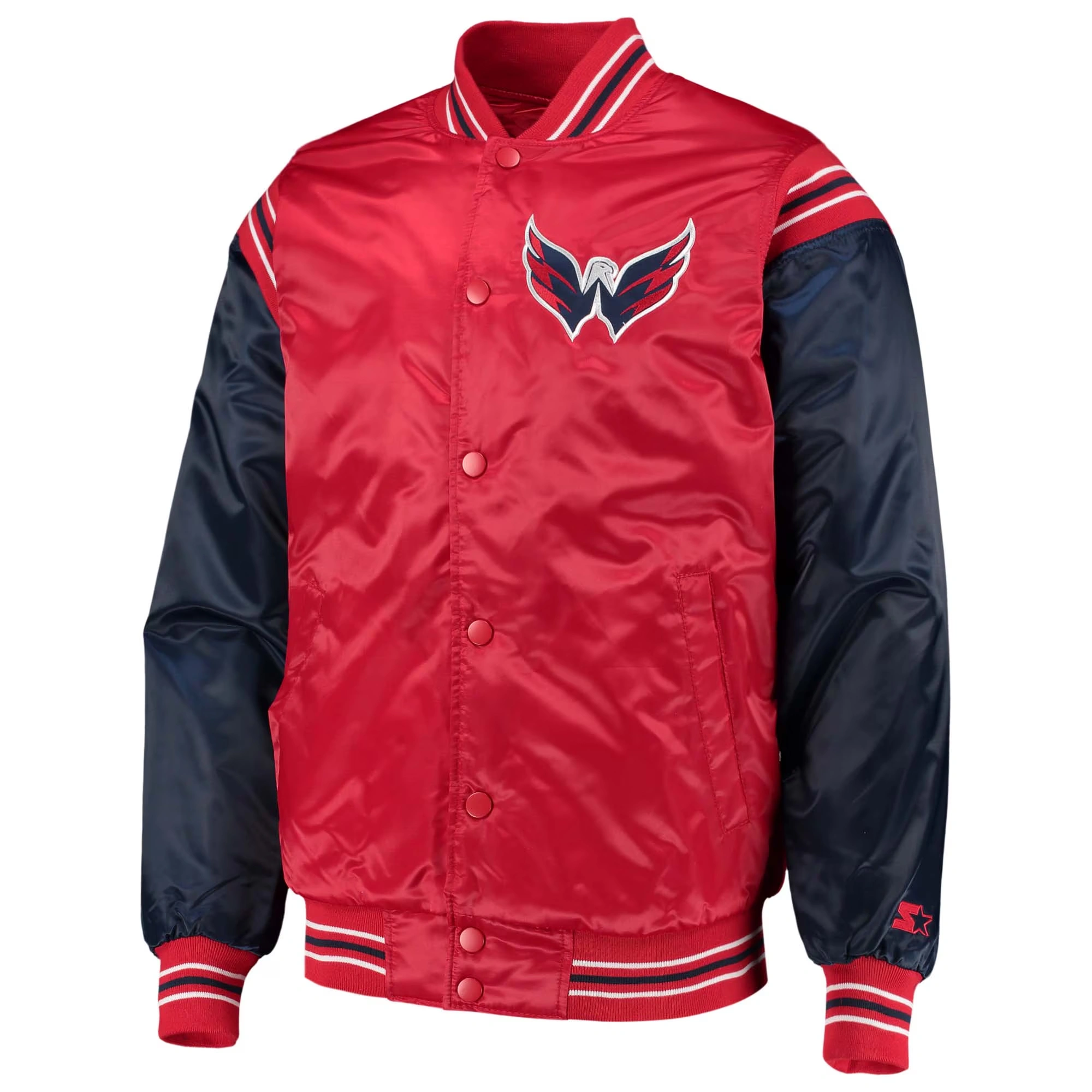 Washington Capitals Enforcer Red Varsity Jacket