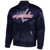 Washington Capitals Navy Blue Varsity Jacket