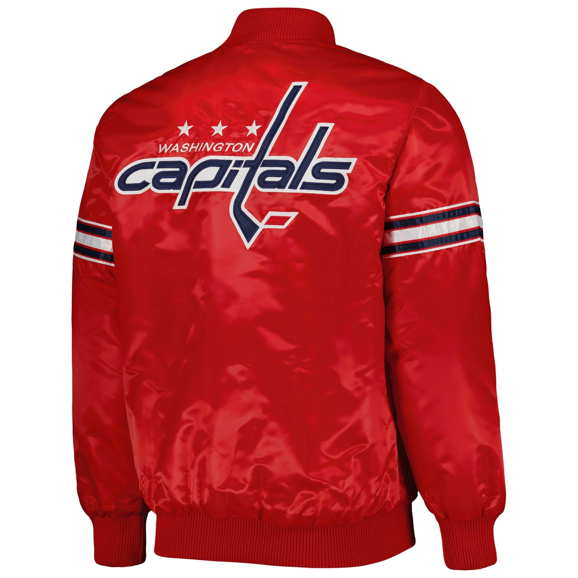 Washington Capitals Red Pick & Roll Red Varsity Jacket 1