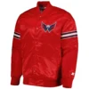 Washington Capitals Red Pick & Roll Red Varsity Jacket