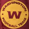 Washington Commanders Enforcer MaroonYellow Satin Varsity Jacket 2