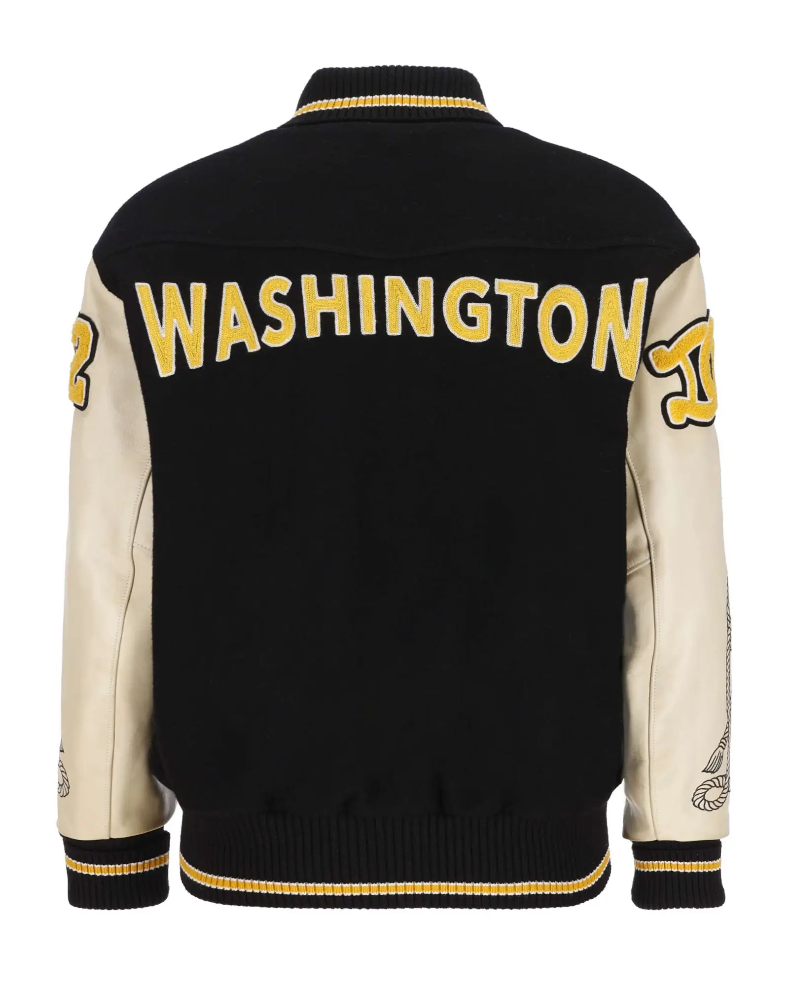 Washington Dee Cee Letterman logo Embroidered Varsity Jacket 1