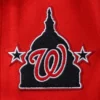 Washington Nationals Classic Ribbed Knitted Wool & Leather Varsity Jacket 2
