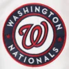Washington Nationals Clean-Up Hitter White & Red Full-Snap Satin Varsity Jacket 2