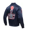 Washington Wizards Big Logo Navy Blue Varsity Jacket 2