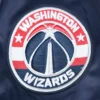 Washington Wizards Big Logo Navy Blue Varsity Jacket 6