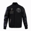 Washington Wizards Black & Gold Wool Black Varsity Jacket