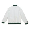 White Boston Celtics Lightweight Varsity Jacket 1