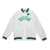 White Boston Celtics Lightweight Varsity Jacket