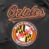 Women's Baltimore Orioles Black Varsity Jacket