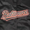 Women's Baltimore Orioles Classic Black Varsity Jacket