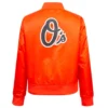 Women's Baltimore Orioles Classic Orange Varsity Jacket