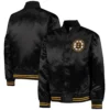 Women’s Boston Bruins Black Gifted Goalie Varsity Jacket 2