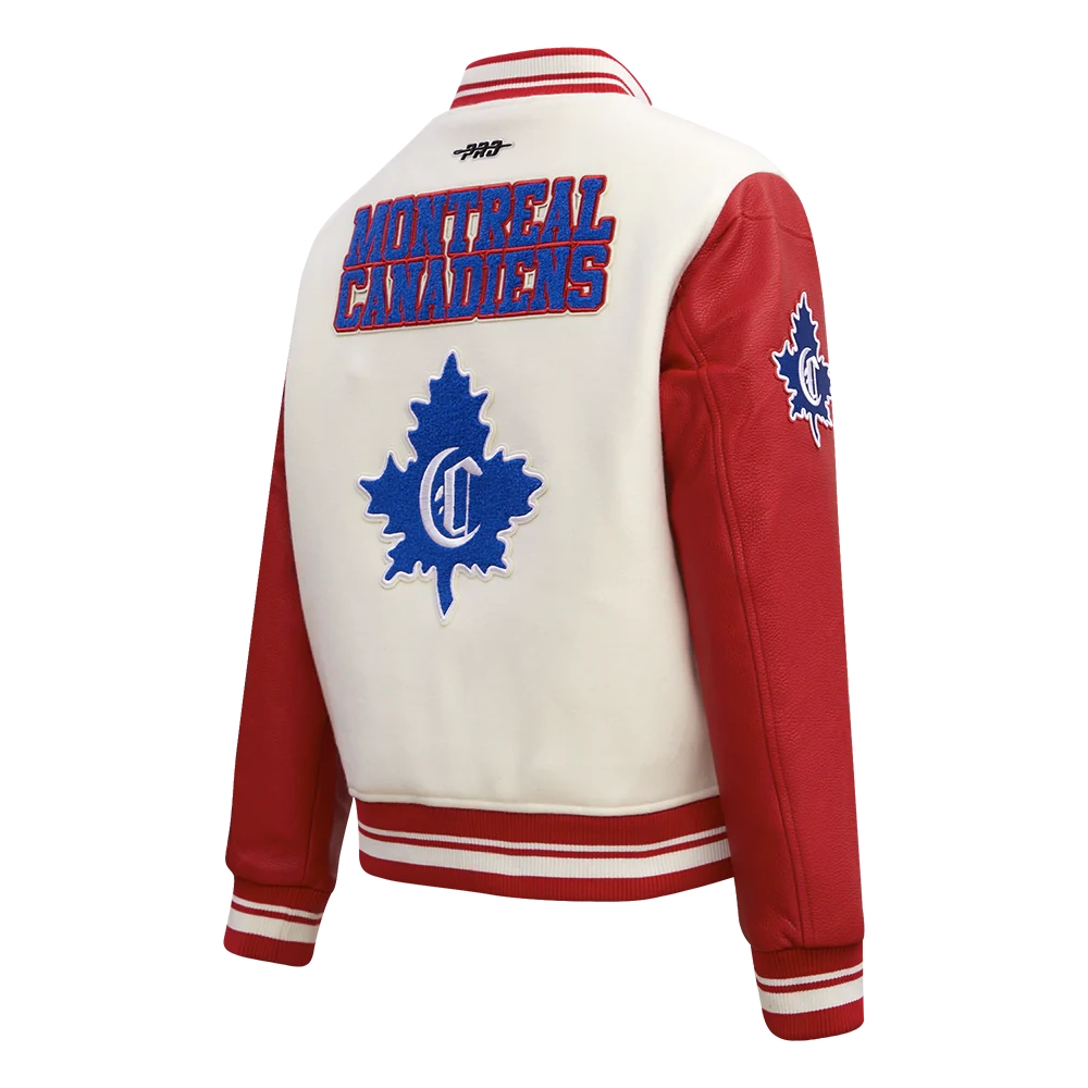 Women’s Montreal Canadiens Retro Classic Wool Varsity Jacket 3