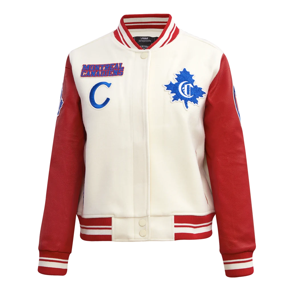 Women’s Montreal Canadiens Retro Classic Wool Varsity Jacket