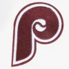 Women’s Philadelphia Phillies Mashup Maroon and White Varsity Jacket